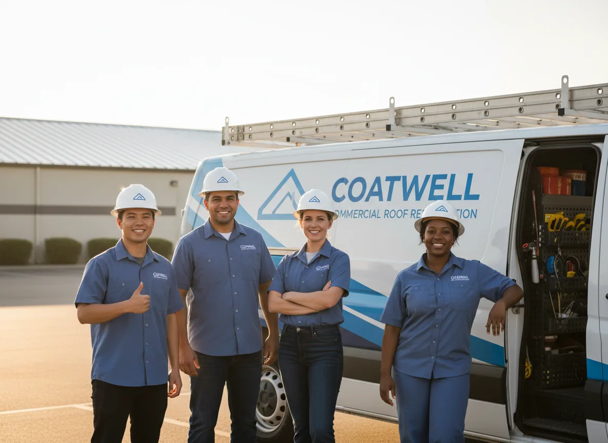 Commercial roof coating company in Pride, LA